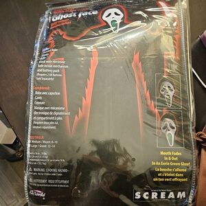 Ghost Face Costume with Glowing Mask